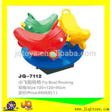 2016 fly boat plastic rocking horse for kid